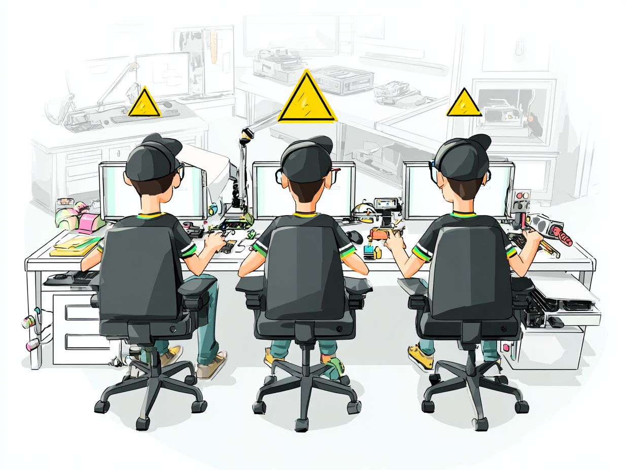 electronic_manufacturer_staff_working